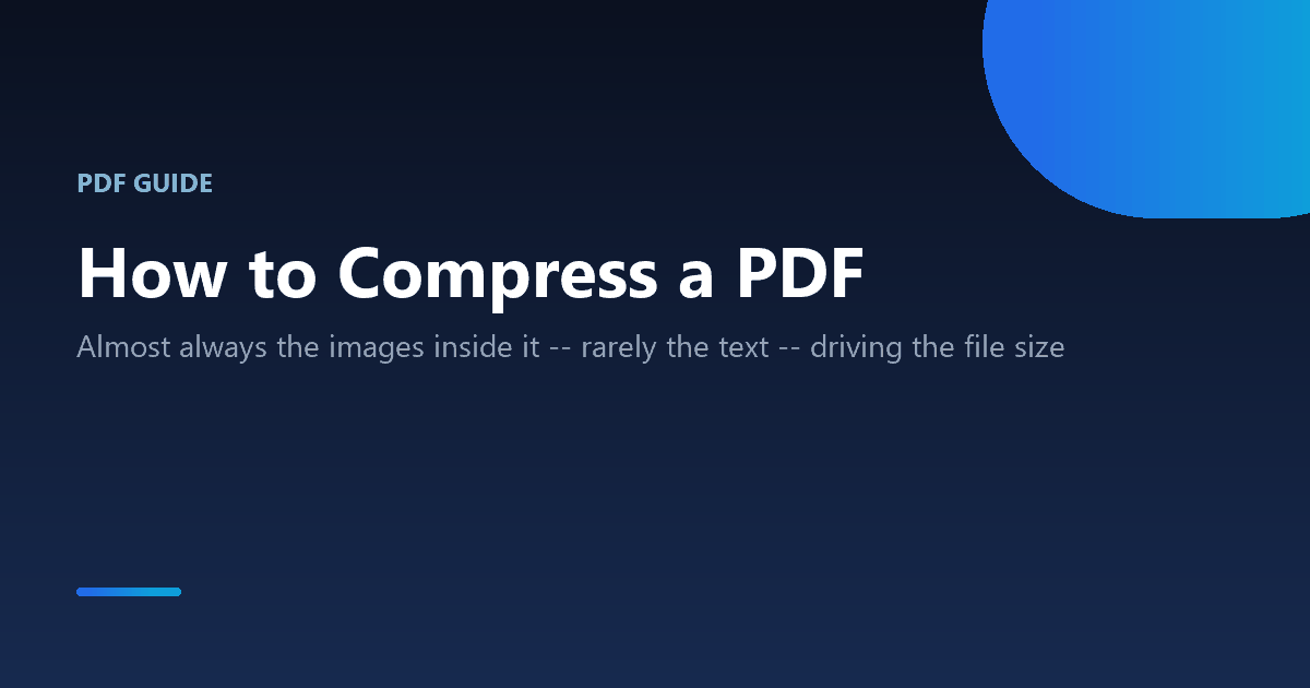 How to reduce a PDF file's size without losing readability