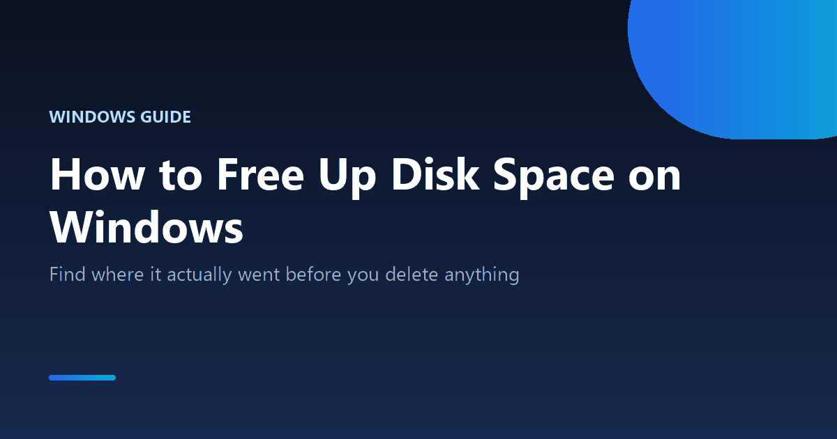 How to free up disk space on Windows 10 and 11 by finding what is using the drive