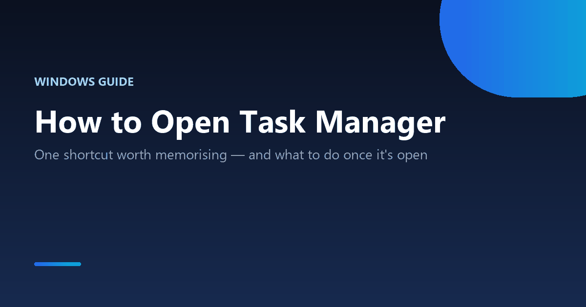 How to open Task Manager on Windows 10 and 11 and use it to close frozen apps