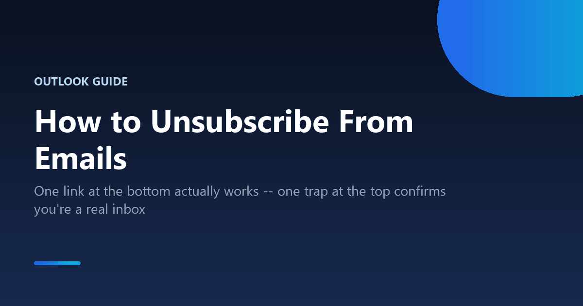 How to unsubscribe from unwanted marketing emails safely