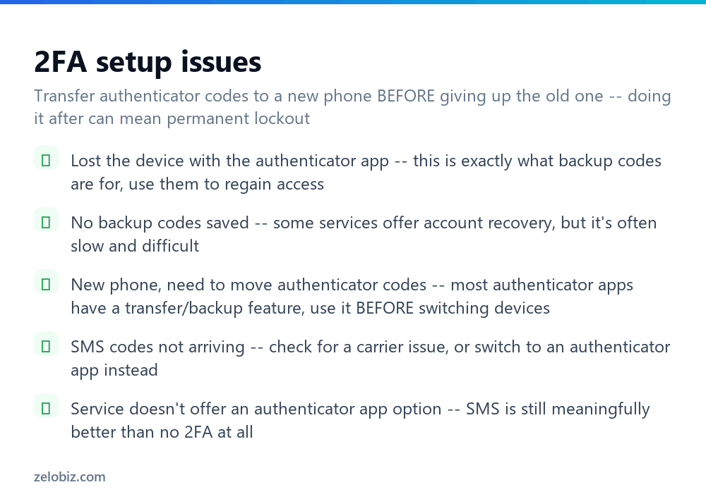 How to Enable Two Factor Authentication (The Right Way) 4 Troubleshooting checklist for two-factor authentication setup