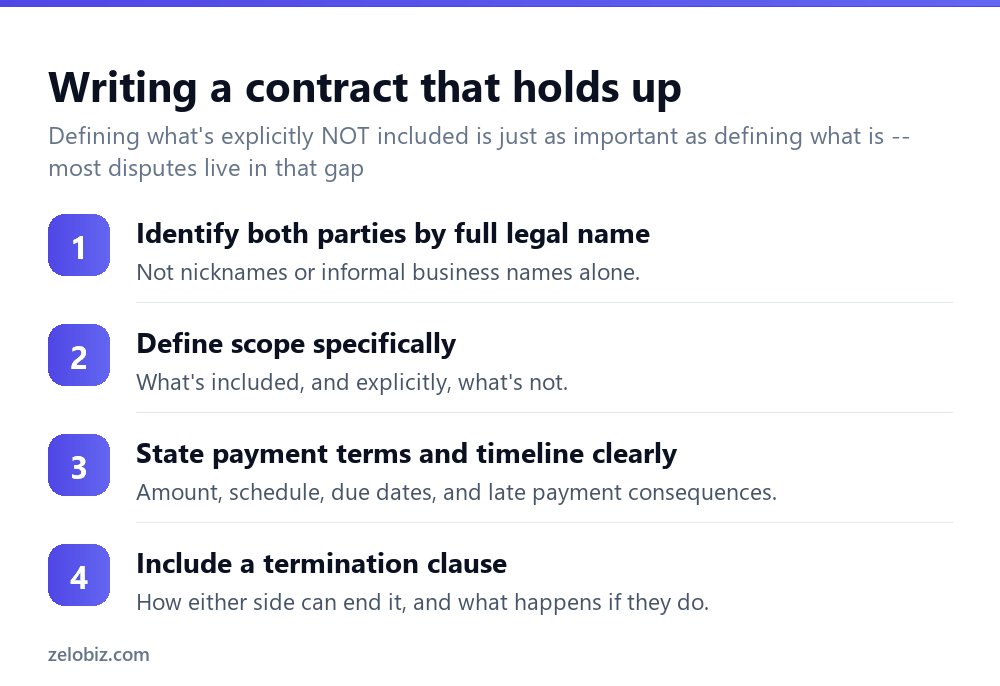 How to Write a Contract (That Actually Protects Both Sides) 3 Steps to write a contract that actually holds up