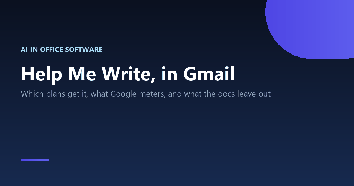 Using Help me write in Gmail with Gemini