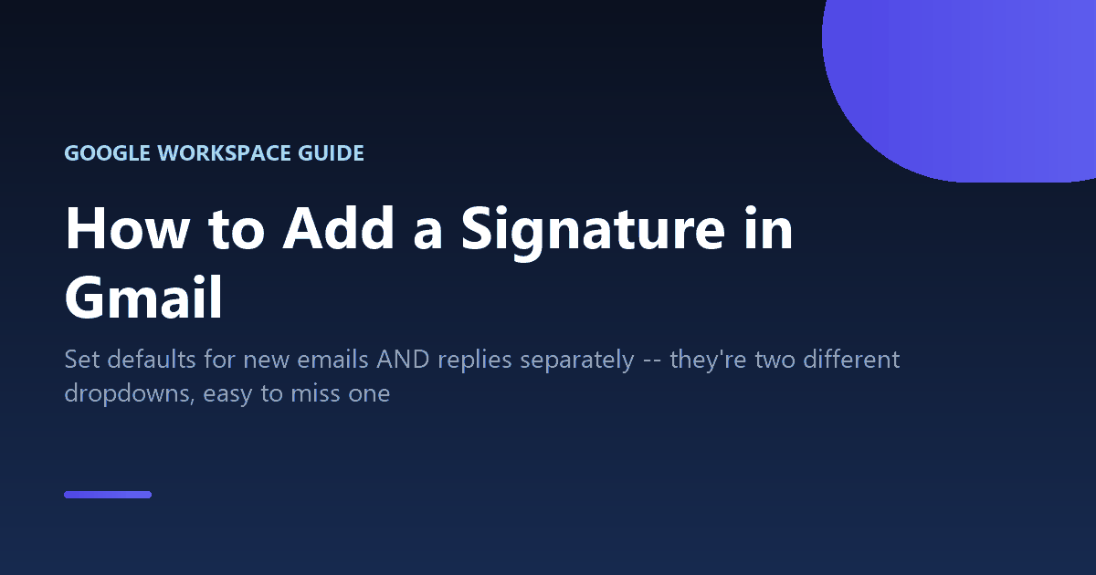 How to add and set up a signature in Gmail, on desktop and mobile