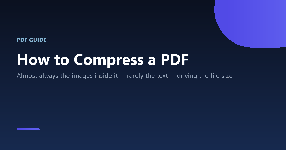 How to reduce a PDF file's size without losing readability