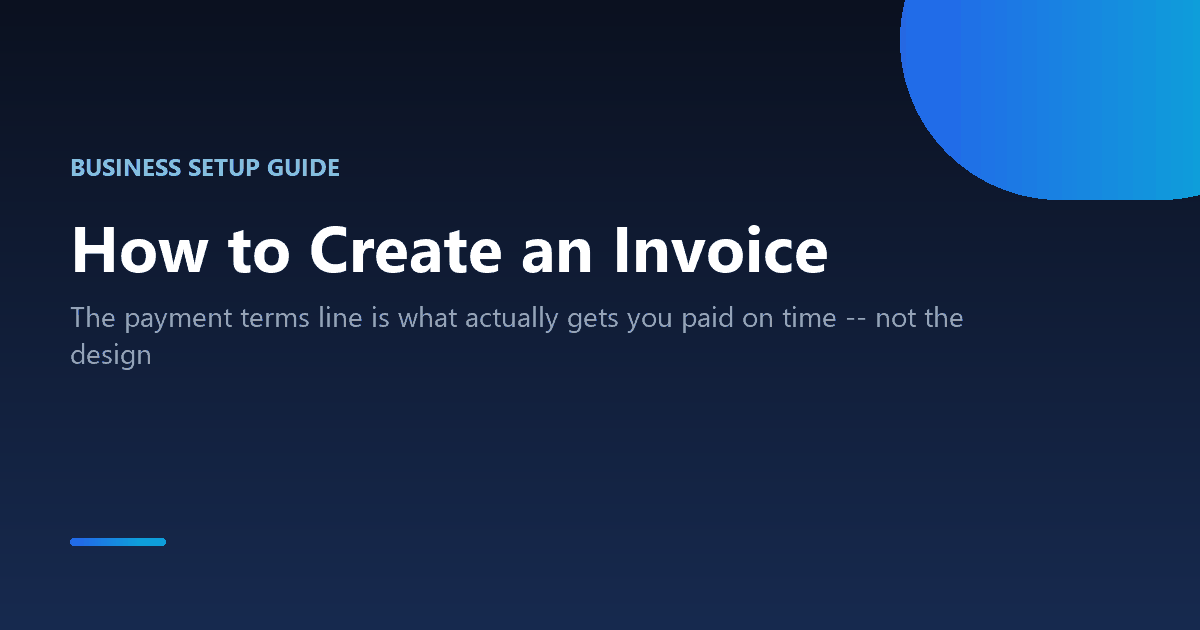 How to create a professional invoice that gets paid on time