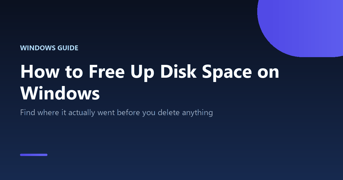 How to free up disk space on Windows 10 and 11 by finding what is using the drive