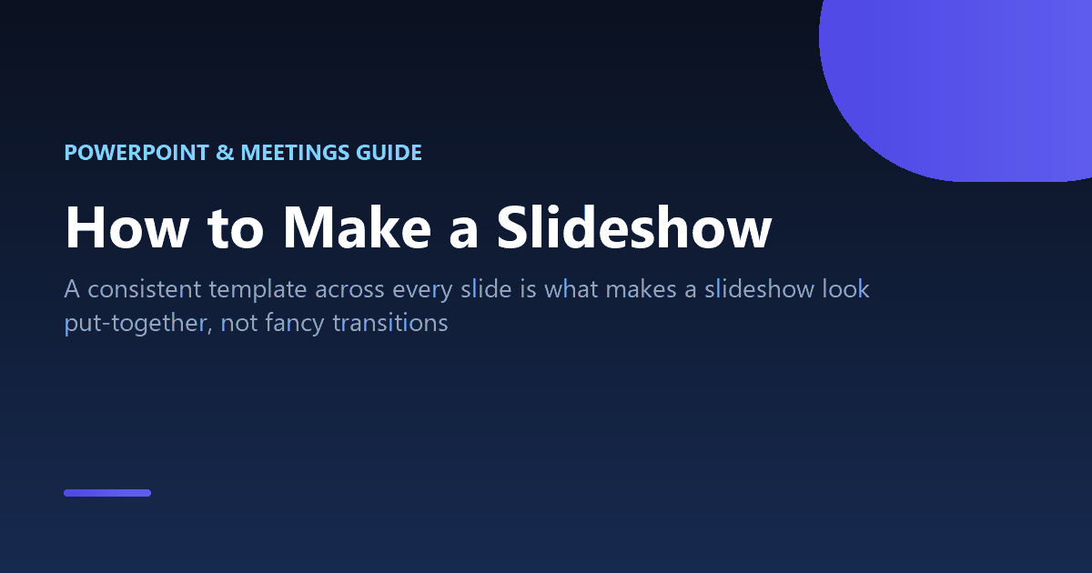 How to make a slideshow, whether for a presentation or a photo collection