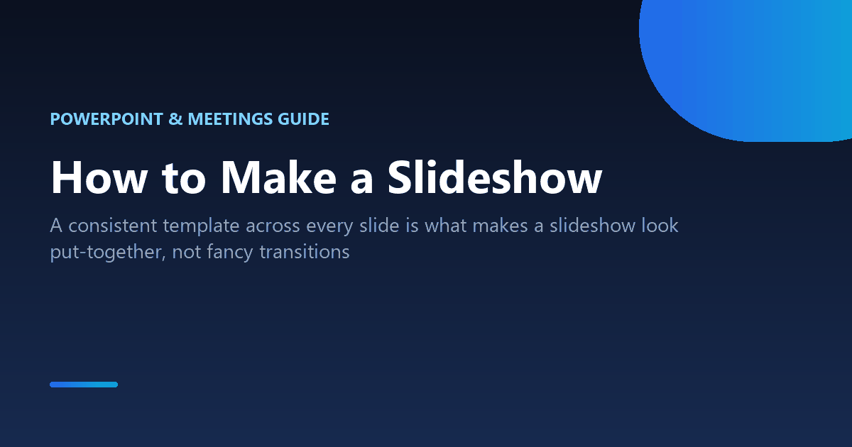 How to make a slideshow, whether for a presentation or a photo collection