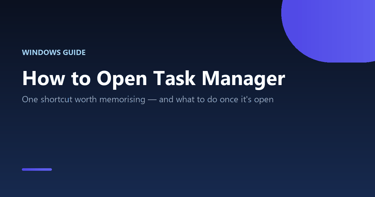 How to open Task Manager on Windows 10 and 11 and use it to close frozen apps