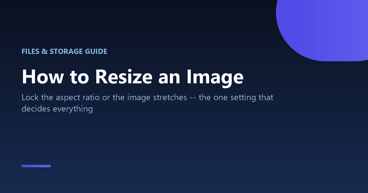 How to resize an image without stretching or distorting it