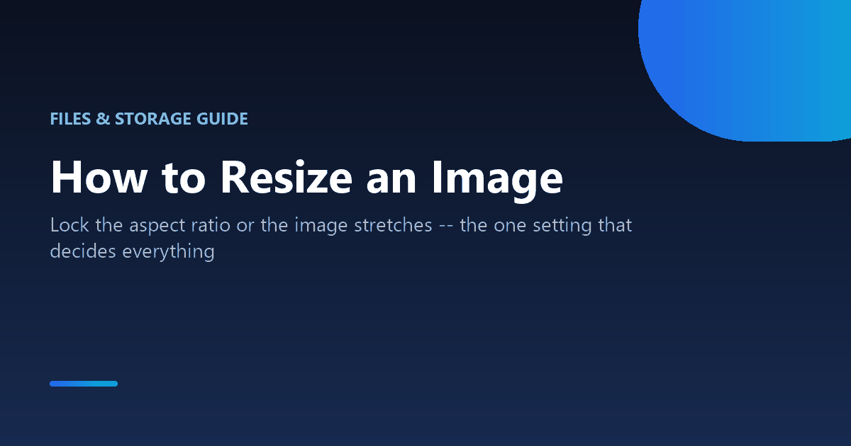 How to resize an image without stretching or distorting it