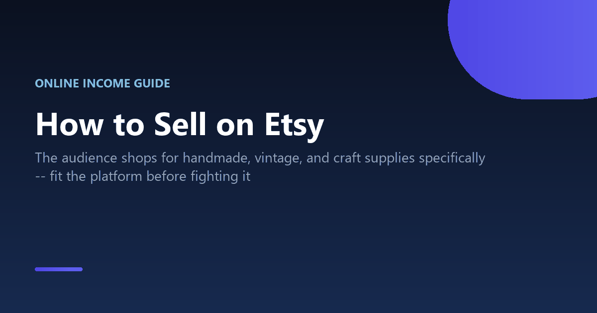 How to sell on Etsy, from setup to standing out in search