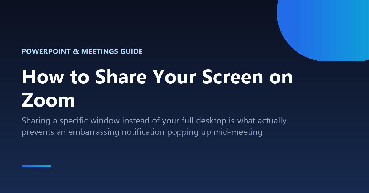 How to share your screen on Zoom, and choose the right sharing option