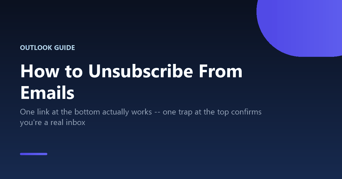 How to unsubscribe from unwanted marketing emails safely