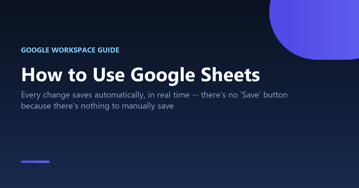 How to use Google Sheets, from basics to real-time collaboration