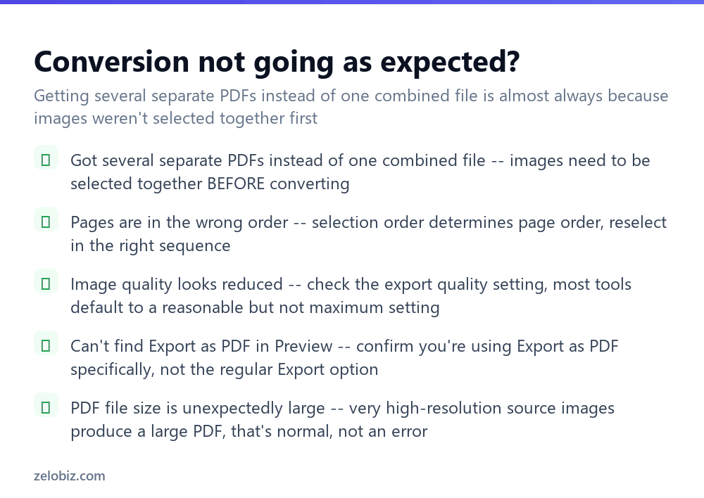 How to Convert JPG to PDF (Mac and Windows, Free) 4 Checklist for fixing problems when converting JPG images to PDF