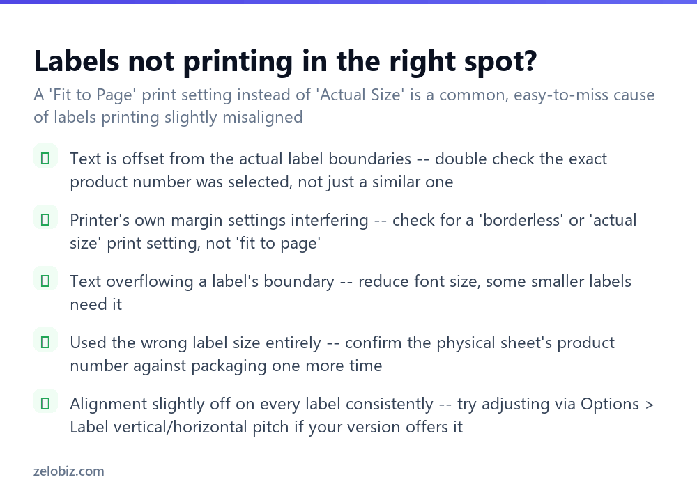 How to Make Labels in Word (Aligned Correctly) 4 Checklist for fixing label alignment and printing problems in Word
