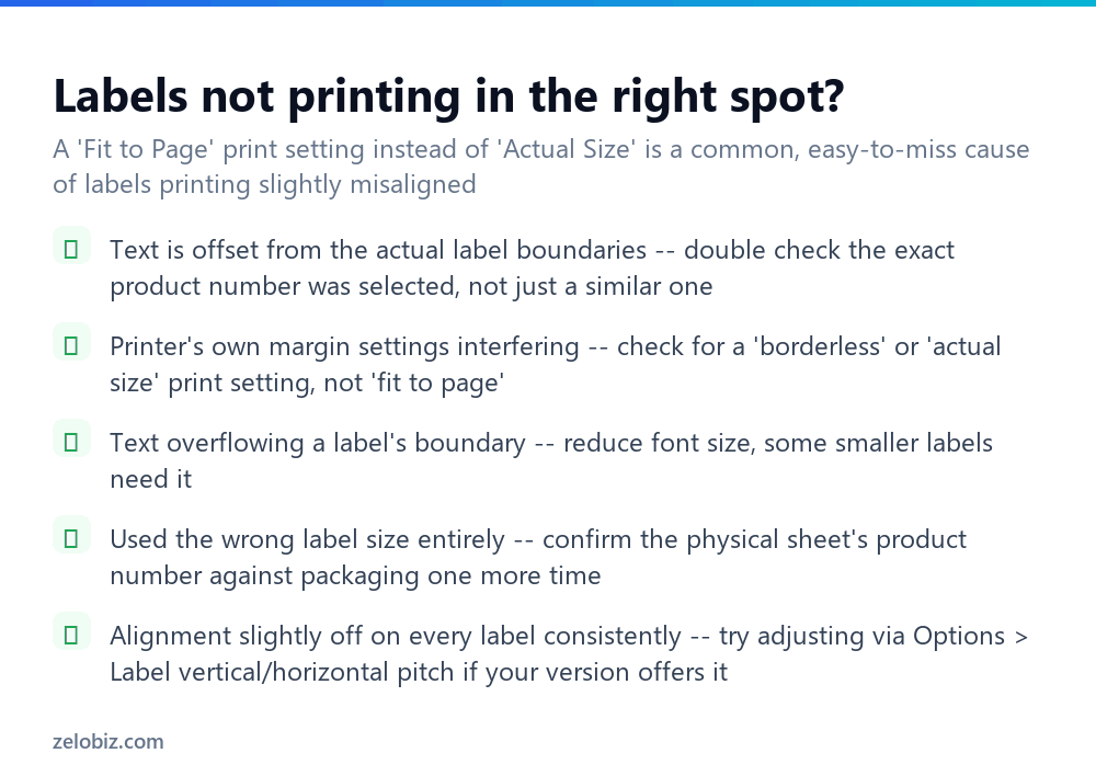How to Make Labels in Word (Aligned Correctly) 4 Checklist for fixing label alignment and printing problems in Word