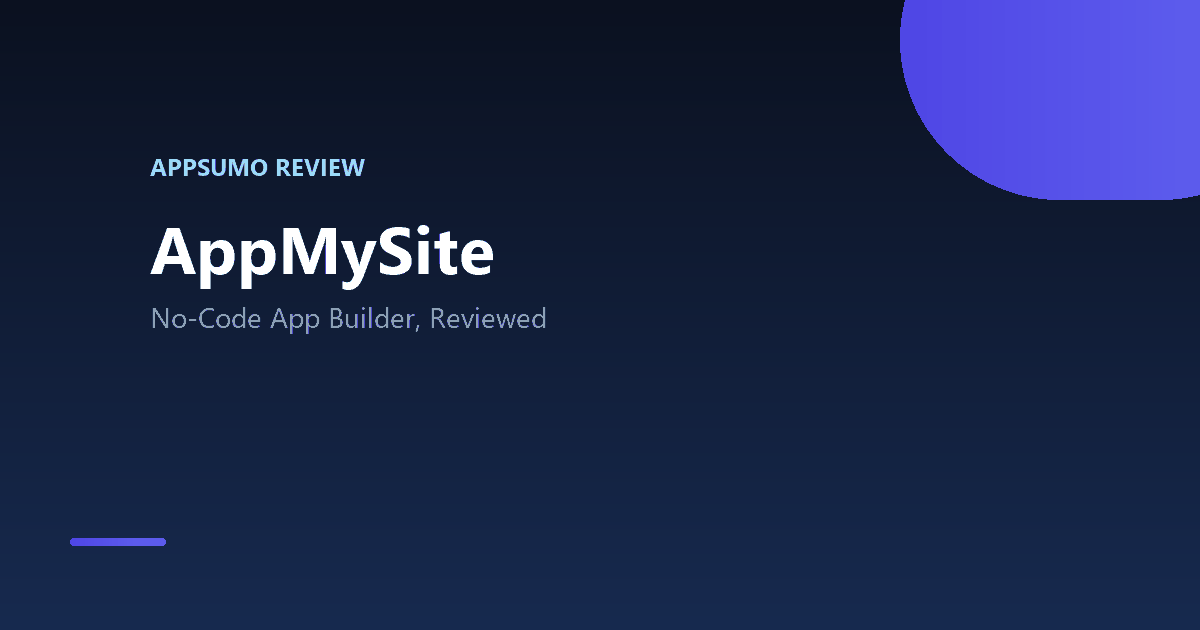AppMySite AppSumo lifetime deal review