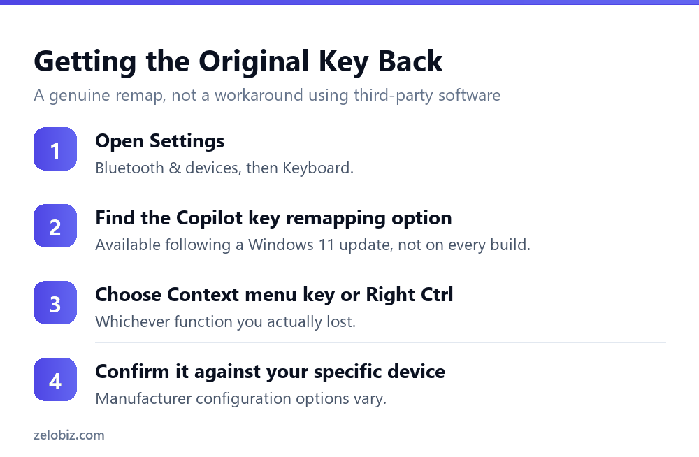 How to remap the Windows Copilot key back to Context menu or Right Ctrl
