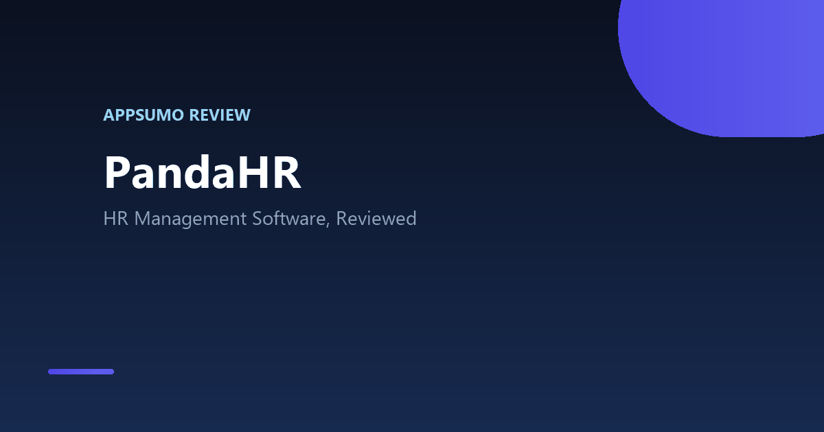 PandaHR AppSumo lifetime deal review