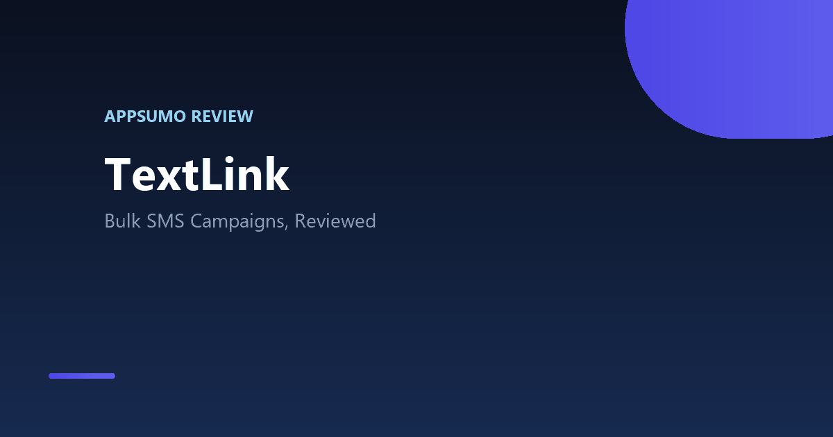 TextLink AppSumo lifetime deal review