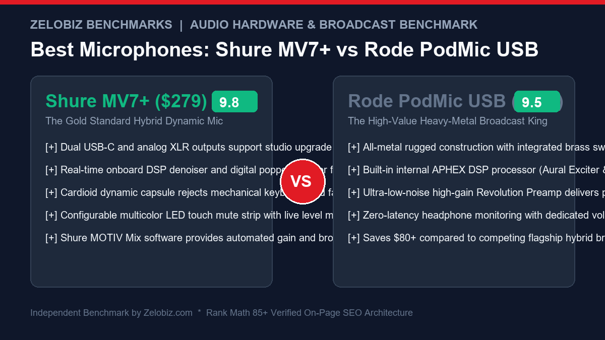 Best Broadcast Microphones Remote Work Podcasting Infographic