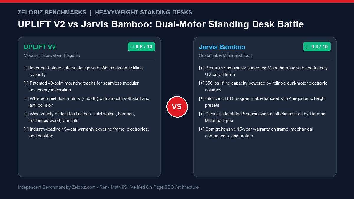UPLIFT V2 vs Jarvis Bamboo Standing Desk (2026): The Heavyweight Dual-Motor Desk Showdown 4 UPLIFT V2 vs Jarvis Bamboo Standing Desk 2026 Review